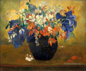  fleurs Tableaux - Bouquet de Fleurs postimpressionnisme Primitivisme Paul Gauguin